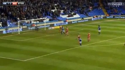 Davis GOAL (2:2) - Birmingham vs Middlesbrough - 29/04/2016