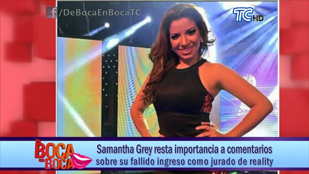 Samantha opina sobre comentarios de Wendy Vera en días pasados sobre la supuesta entrada a un reality