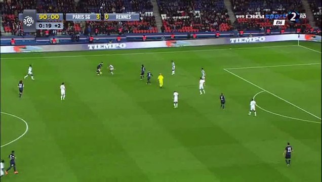 Edinson Cavani Goal HD - PSG 4-0 Rennes - 29-04-2016
