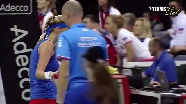 [HD] Petra Kvitova vs Maria Sharapova Highlights FINAL Fed CUP Prague 2015