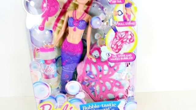 Sirena Cola de Burbujas Muñeca Barbie Como Hacer Burbujas con Barbie + Princesa de las Perlas