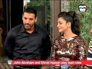 John Abraham and Shruti Haasan at the song shoot of 'Welcome Back' title song