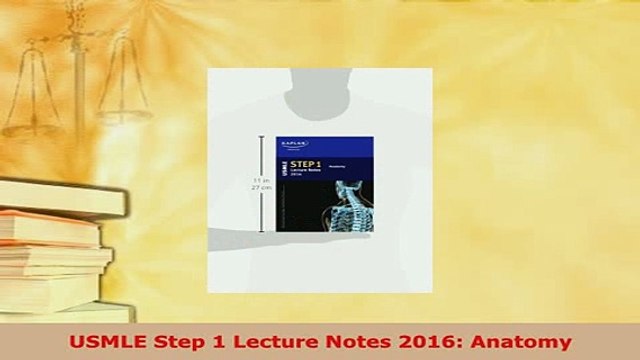 PDF USMLE Step 1 Lecture Notes 2016 Anatomy Download Online