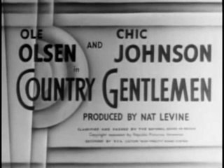 1936 COUNTRY GENTLEMAN - Olsen & Johnson - Full movie