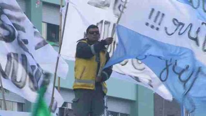 Masiva movilización de los sindicatos en Argentina