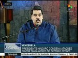 Maduro rechaza ataques a trabajadores del sistema eléctrico