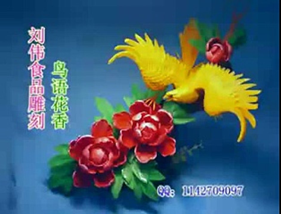 Caving Fruit Tutorial - Bird + Flower
