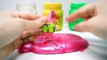 Learn Colors Hello Kitty Clay Slime Cup Suprise Eggs Toys Sponge Bob Minions Car Zombie
