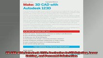 FAVORIT BOOK   3D CAD with Autodesk 123D Designing for 3D Printing Laser Cutting and Personal  FREE BOOOK ONLINE