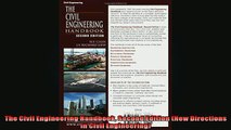READ THE NEW BOOK   The Civil Engineering Handbook Second Edition New Directions in Civil Engineering READ ONLINE