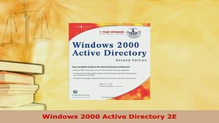 Download  Windows 2000 Active Directory 2E  EBook