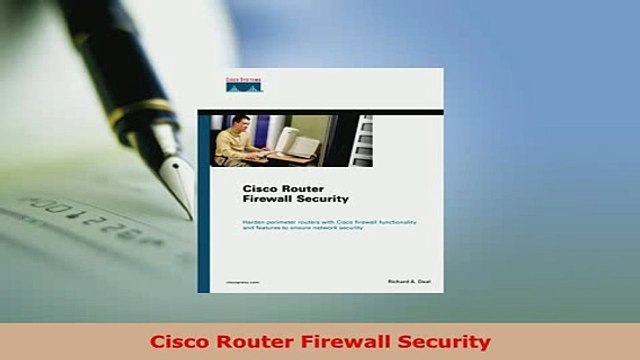 PDF Cisco Router Firewall Security Read Online