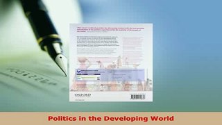 PDF  Politics in the Developing World PDF Online