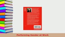 PDF  Performing Gender at Work Read Full Ebook
