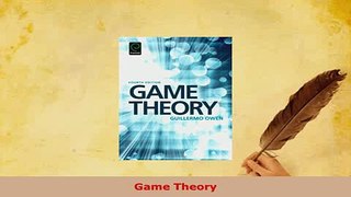 PDF  Game Theory PDF Full Ebook