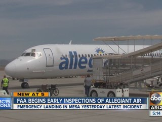 FAA begins early inspections of Allegiant Airlines