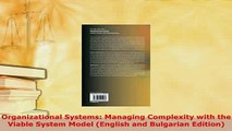 PDF  Organizational Systems Managing Complexity with the Viable System Model English and Download Online