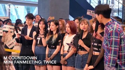 트와이스 컴백 미니팬미팅 TWICE MINI FAN MEETING Mnet MCOUNTDOWN 160428