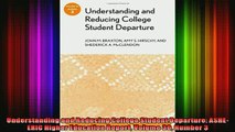 READ book  Understanding and Reducing College Student Departure ASHEERIC Higher Education Report Full Free