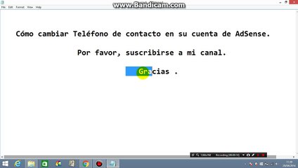 Cómo cambiar Teléfono de contacto en su cuenta de AdSense