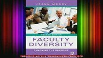 READ book  Faculty Diversity Removing the Barriers Full EBook