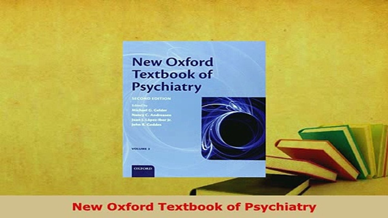 PDF  New Oxford Textbook of Psychiatry Read Full Ebook