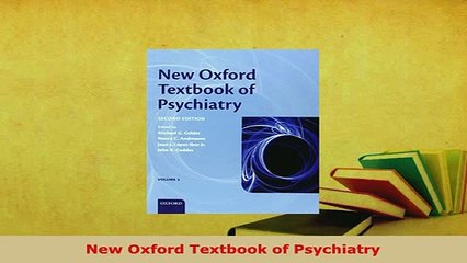 PDF  New Oxford Textbook of Psychiatry Read Full Ebook