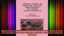 READ book  Applications of Digital Signal Processing to Audio and Acoustics The Springer  FREE BOOOK ONLINE