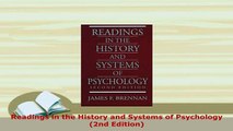 Download  Readings in the History and Systems of Psychology 2nd Edition PDF Full Ebook