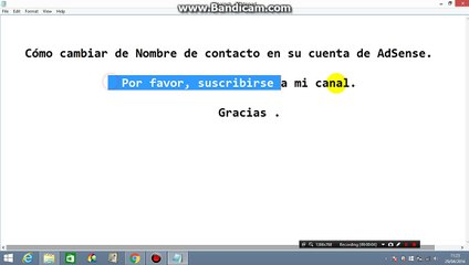 Cómo cambiar de Nombre de contacto en su cuenta de AdSense