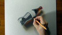 3D Art, Drawing Coca-Cola bottle