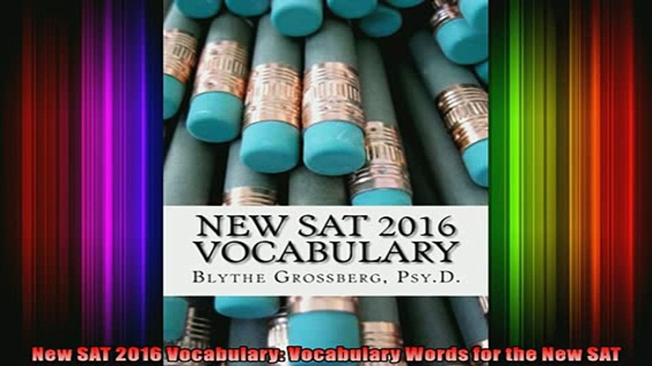 Free Full PDF Downlaod  New SAT 2016 Vocabulary Vocabulary Words for the New SAT Full EBook