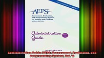 Free Full PDF Downlaod  Administration Guide AEPS Assessment Evalutaion and Programming System Vol 1 Full EBook