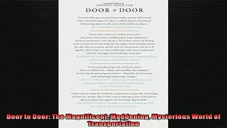 FREE PDF DOWNLOAD   Door to Door The Magnificent Maddening Mysterious World of Transportation  FREE BOOOK ONLINE