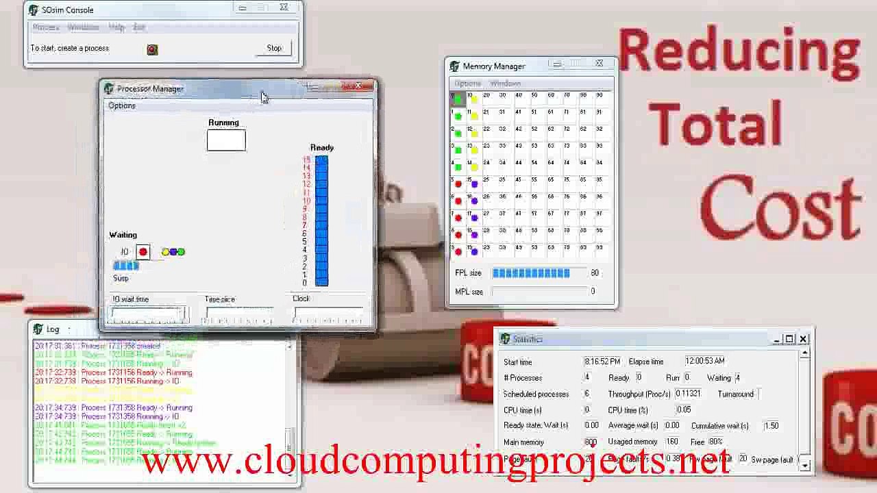 CLOUDSIM COST REDUCE PROJECTS output