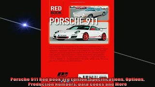 FAVORIT BOOK   Porsche 911 Red Book 3rd Edition Specifications Options Production Numbers Data Codes and  FREE BOOOK ONLINE
