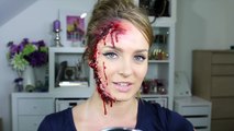 Ripped/Torn Skin Facial Injury for Halloween! SFX Makeup Tutorial