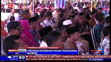 Presiden Resmikan Pasar Raya Rahami di Bima