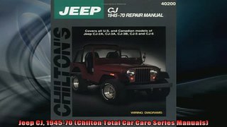FAVORIT BOOK   Jeep CJ 194570 Chilton Total Car Care Series Manuals  FREE BOOOK ONLINE