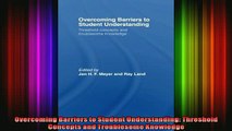 READ book  Overcoming Barriers to Student Understanding Threshold Concepts and Troublesome Knowledge Full Free