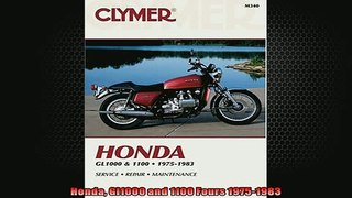 READ THE NEW BOOK   Honda Gl1000 and 1100 Fours 19751983  FREE BOOOK ONLINE