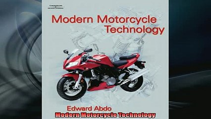 READ THE NEW BOOK   Modern Motorcycle Technology  DOWNLOAD ONLINE