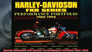 FAVORIT BOOK   HarleyDavidson FXR Series Performance Portfolio 19821992  FREE BOOOK ONLINE