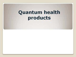 Boost Your Wellbeing with Quantum Health Products 🌿