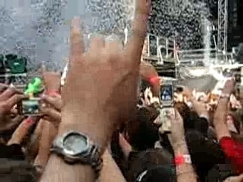 Muse au Parc des princes - Arrivée du groupe