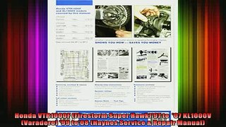READ book  Honda VTR1000F Firestorm Super Hawk97 to  07 KL1000V Varadero 99 to08 Haynes  FREE BOOOK ONLINE