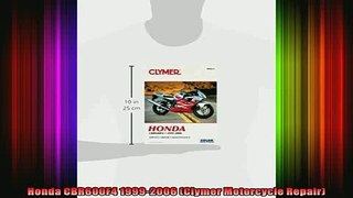 READ THE NEW BOOK   Honda CBR600F4 19992006 Clymer Motorcycle Repair  BOOK ONLINE