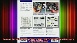 FAVORIT BOOK   Haynes Suzuki Burgman 250  400 98 To11 Haynes Service  Repair Manuals  FREE BOOOK ONLINE