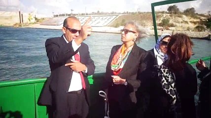 زيارة الشيخة حصة وسيدات الاعمال العرب قناة السويس الجديدة ديسمبر2014~1
