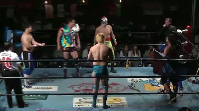 04.18.2016 Atsushi Aoki, Hikaru Sato & Naoya Nomura vs. Ryouji Sai, SUSHI & Yuma Aoyagi (AJPW)